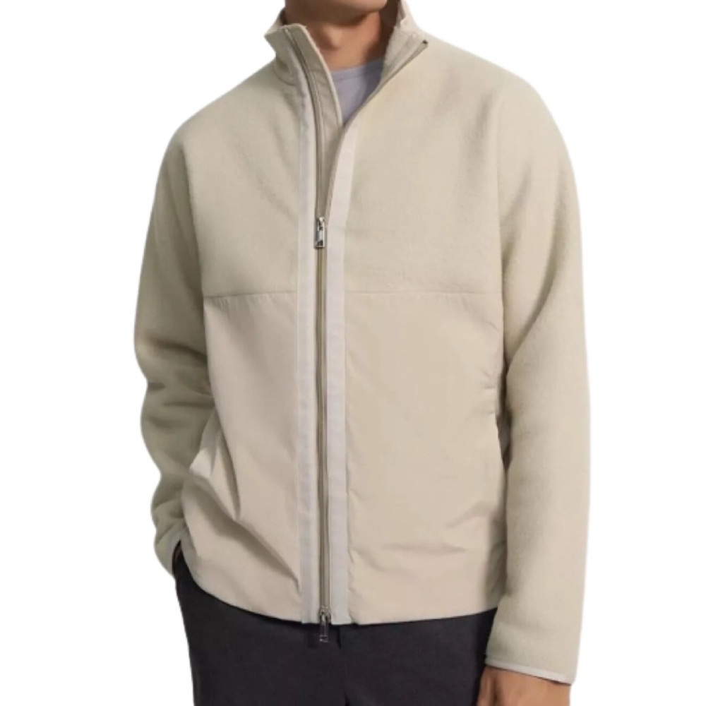 NWT Theory Grady Peyote Nello Fleece Half Zip Jacket - Sz L